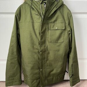Men's Ripzone Green Hooded Ski/Snowboard/Casual Jacket